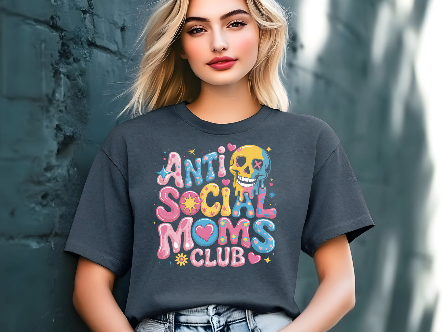 Anti Social - Full Color - DTF Transfer - 2 to 5 business days