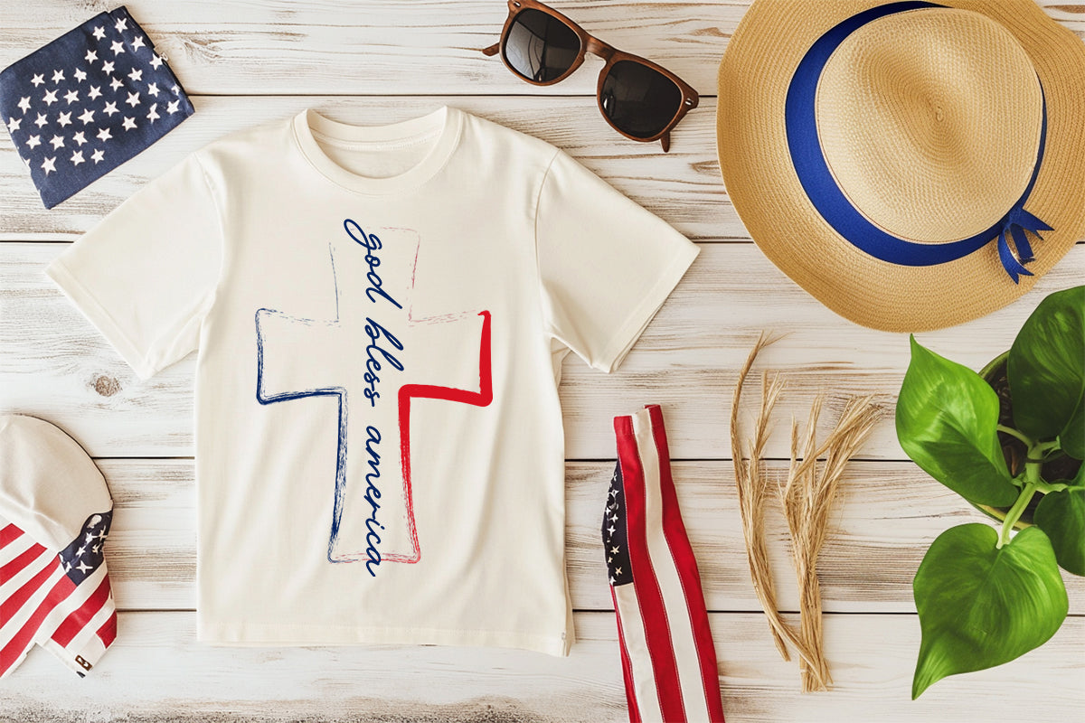 God Bless America - Full Color - DTF Transfer - 2 to 5 business days