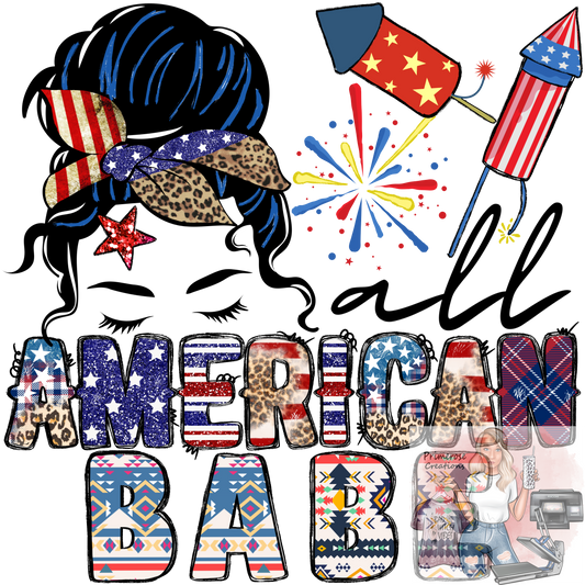 American Babe Aztec DTF