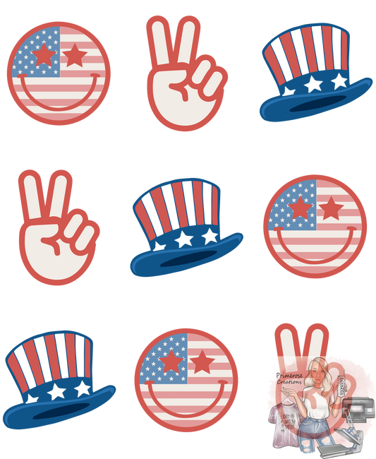 USA Blocks  DTF