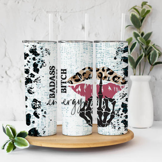 Badass Bitch Energy Tumbler Wrap