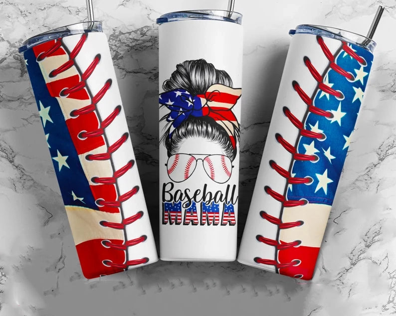 Baseball Mama Tumbler Wrap