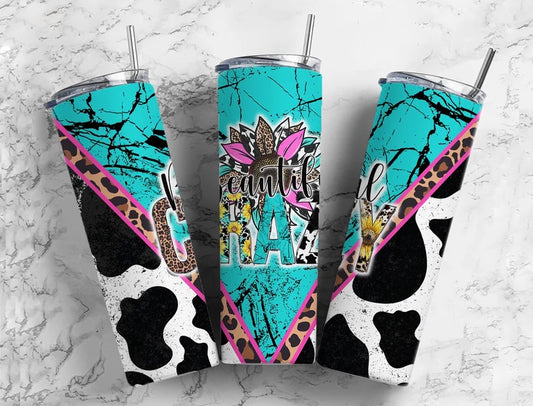 Beautiful Crazy Turquoise Tumbler Wrap