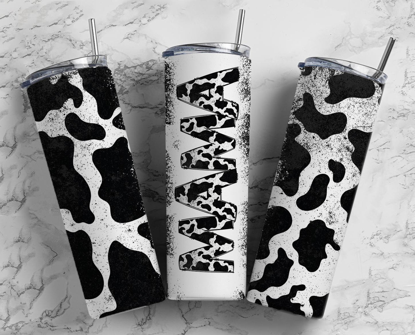 Mama Cow Print Tumbler Wrap