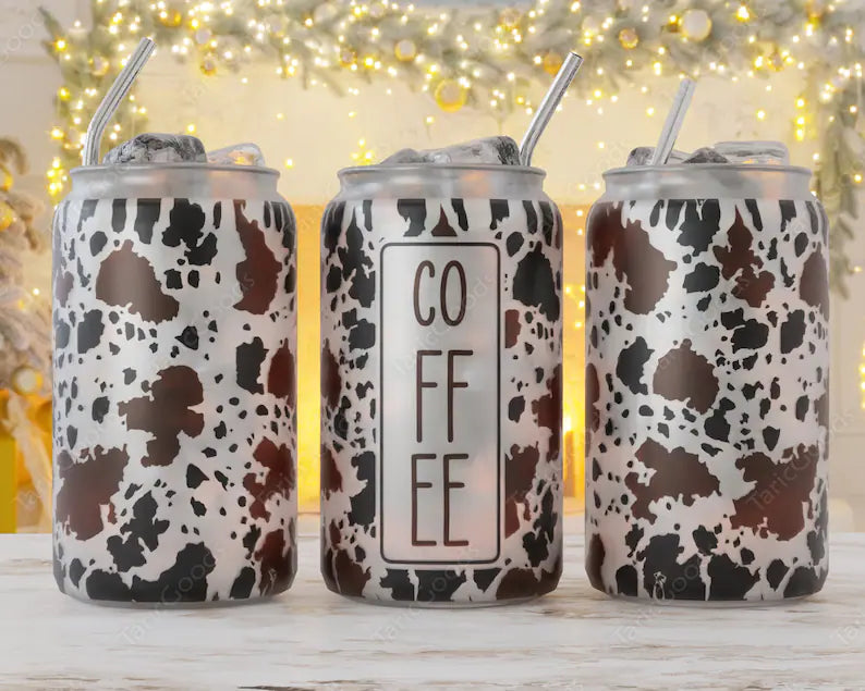 Coffee Cowhide Libbey Wrap