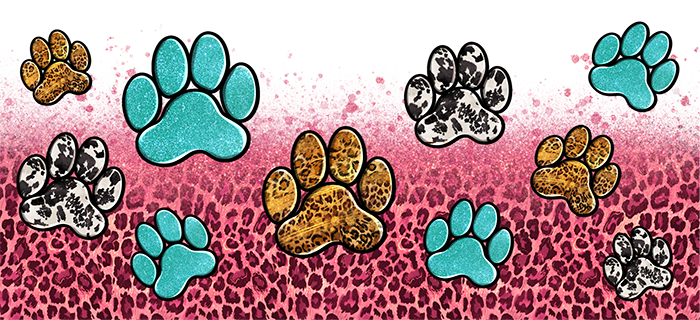 Dog Paws Libbey Wrap