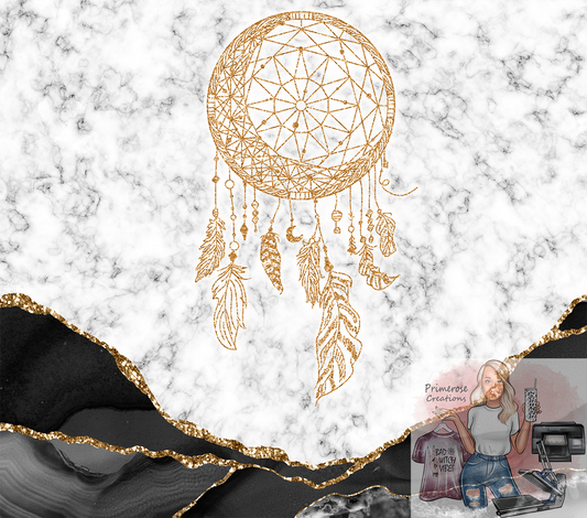 Dream Catcher Marble Tumbler Wrap