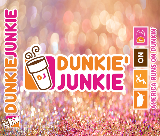 Dunkie Junkie Tumbler Wrap - 20oz Sublimation Wrap