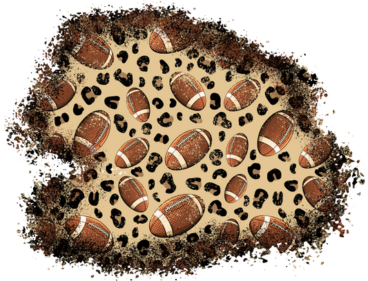 Football Leopard Patches DTF