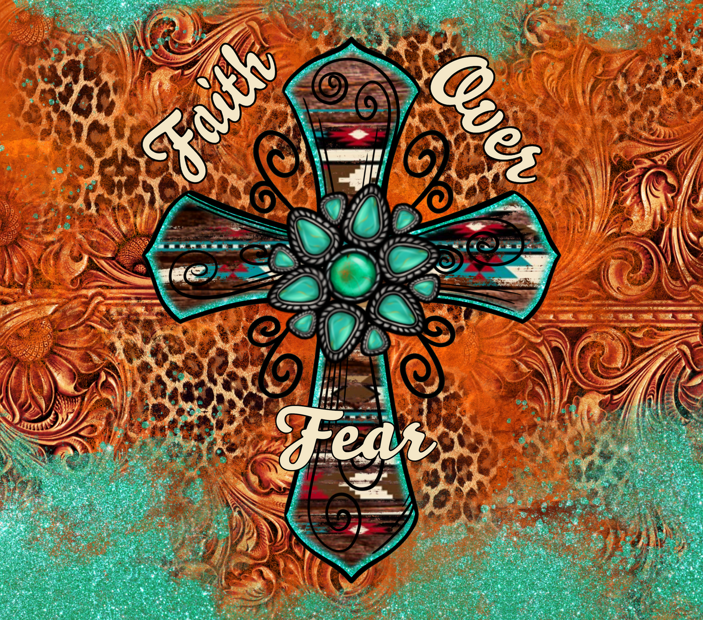 Faith Over Fear Tumbler Wrap