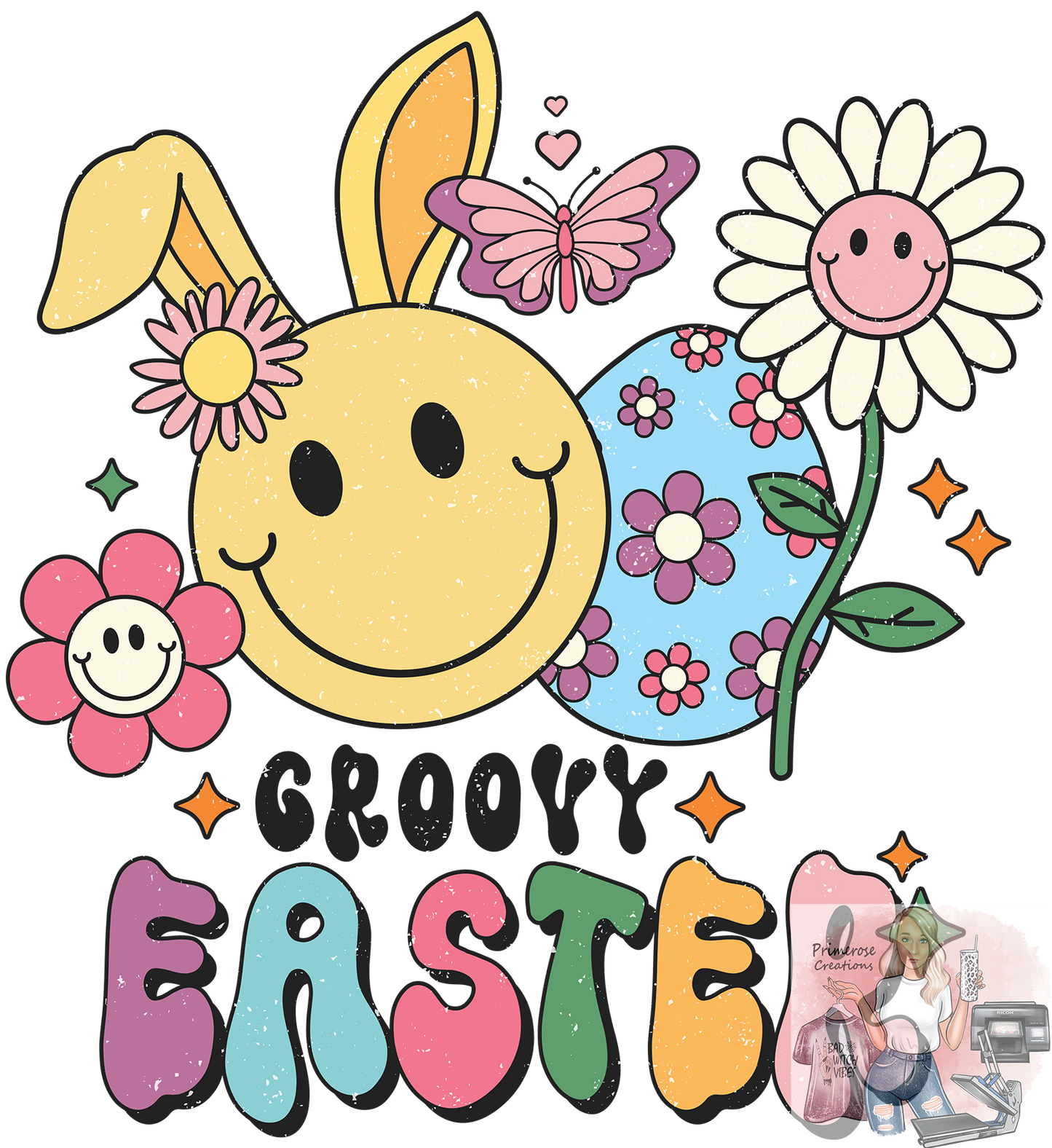 Groovy Easter DTF