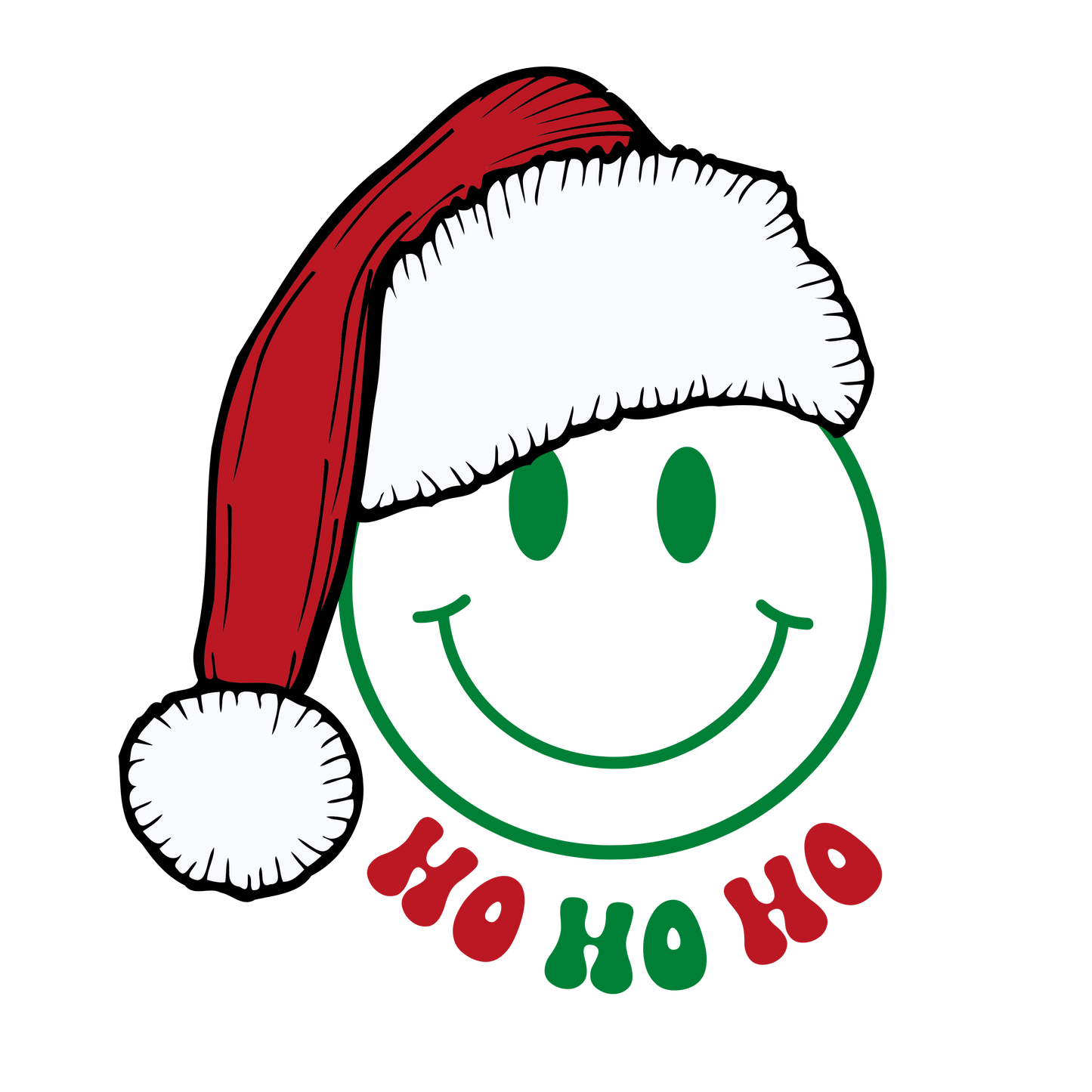Smiley Pocket Ho Ho Ho DTF