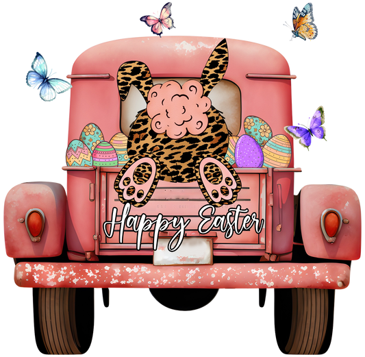 Happy Easter Pink Truck DTF