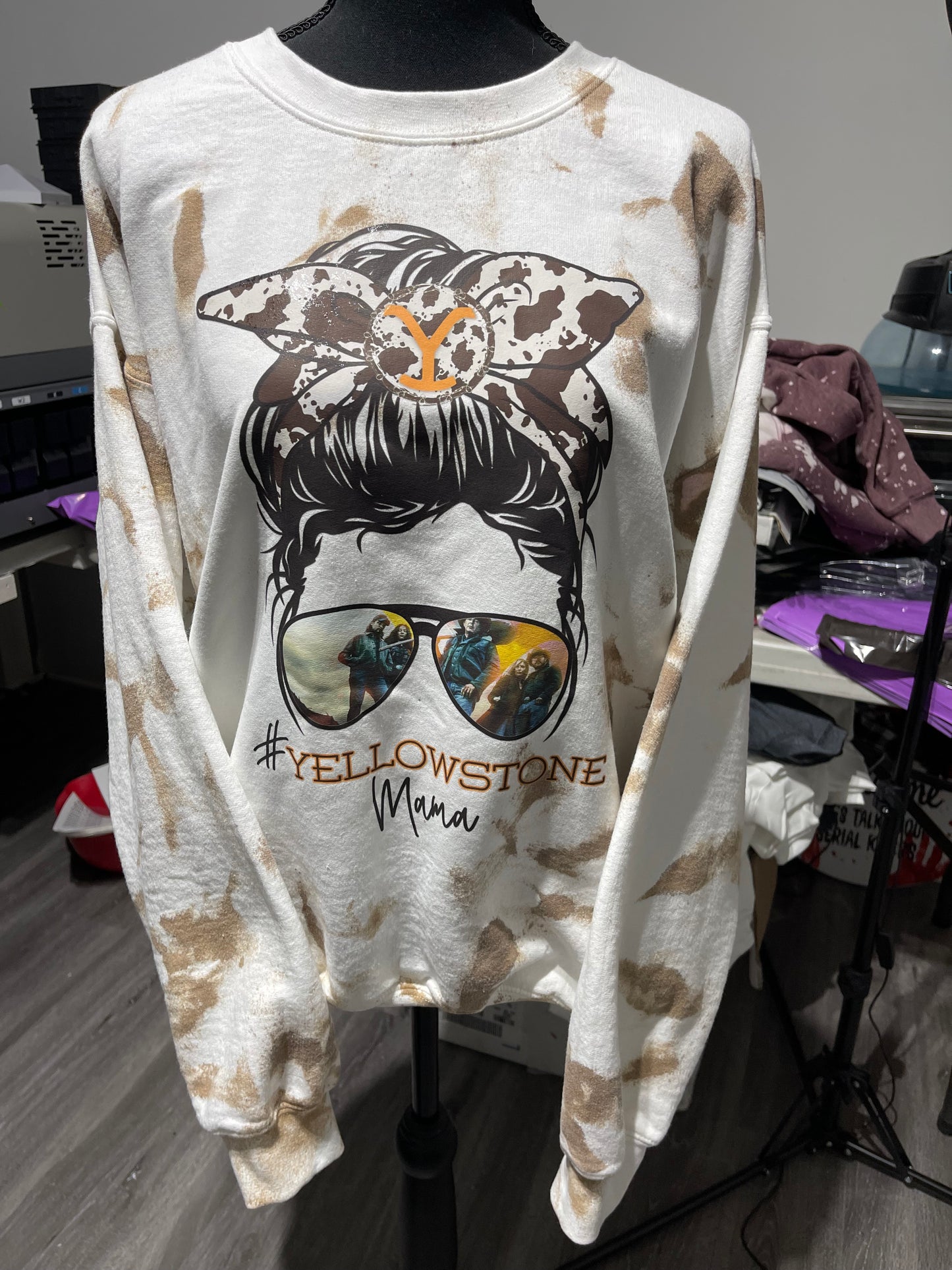Yellowstone Mama Tie Dye Sweatshirt (Made to Order)