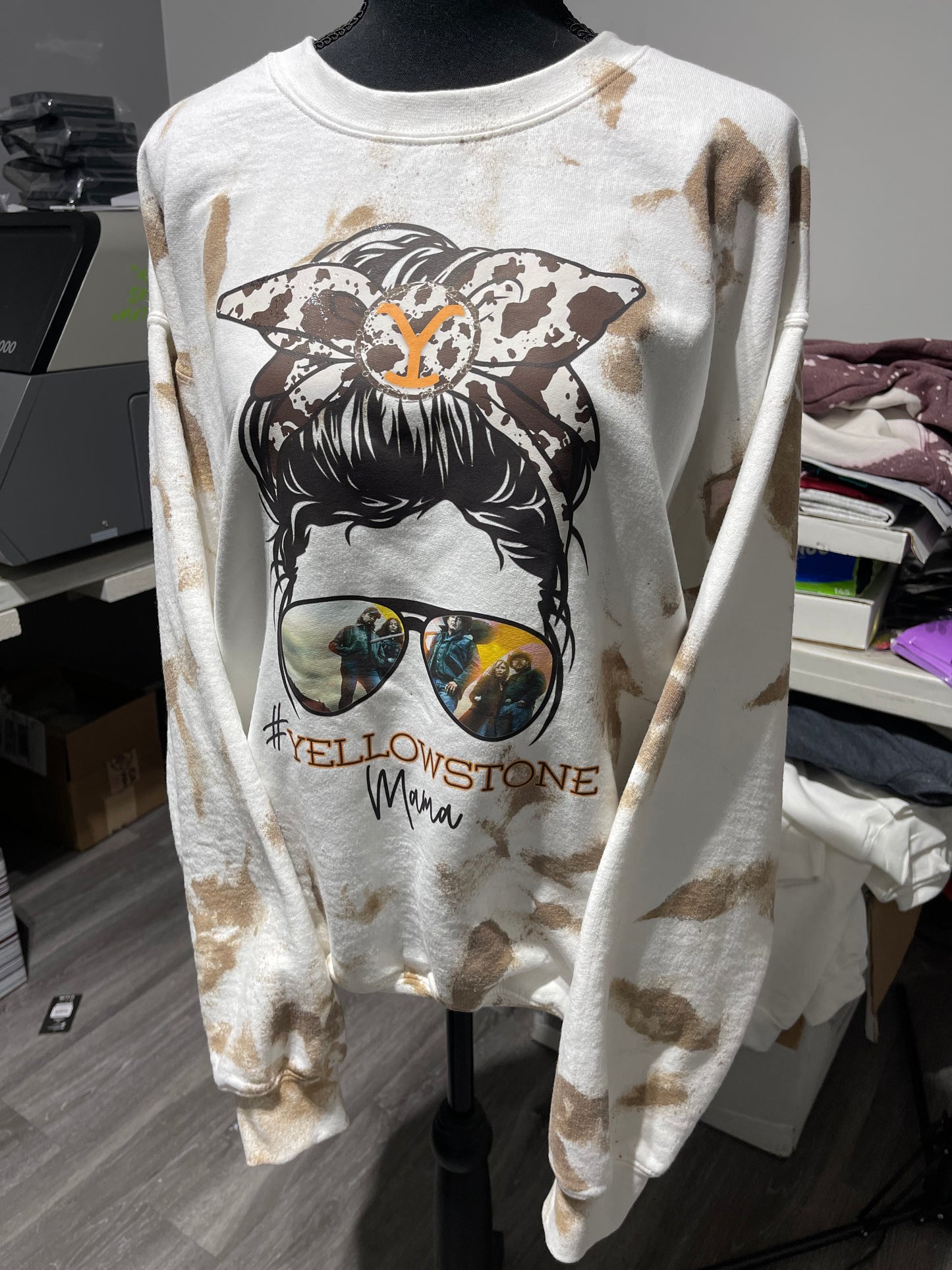 Yellowstone Mama Tie Dye Sweatshirt (Made to Order)
