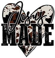 Jesus Made Cowhide DTF