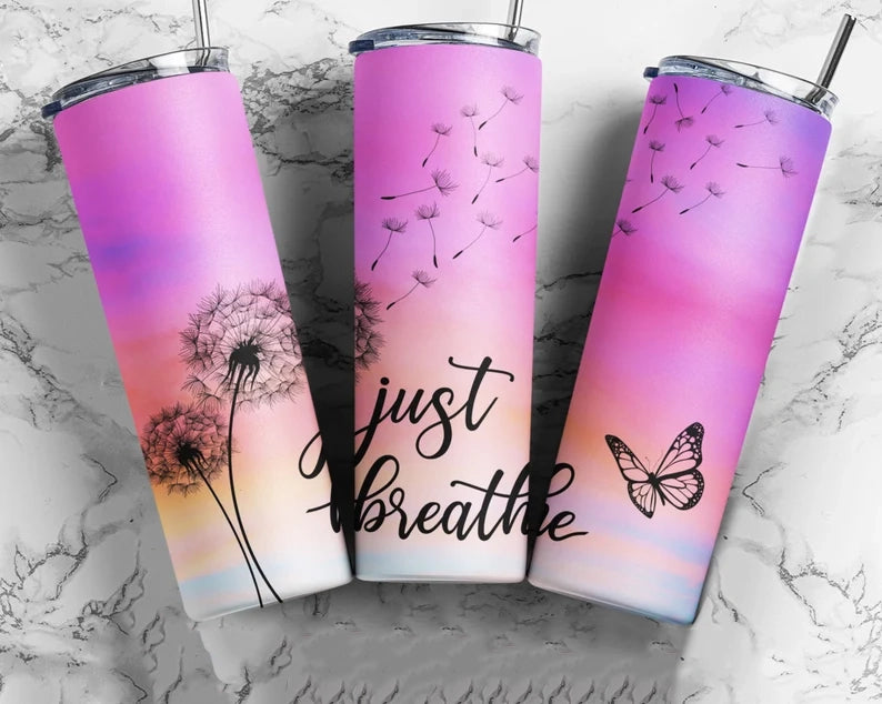 Just Breathe Tumbler Wrap