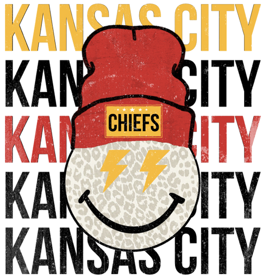 Kansas City Repeat Smiley DTF