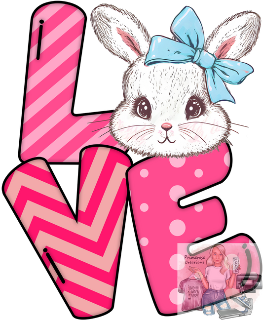 Love Easter Bunny DTF