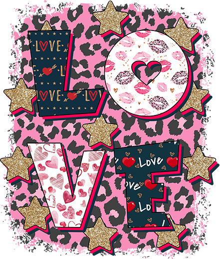 Love and Cheetah DTF