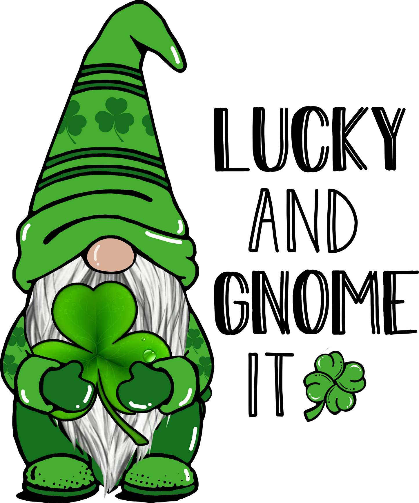Lucky and Gnome It DTF