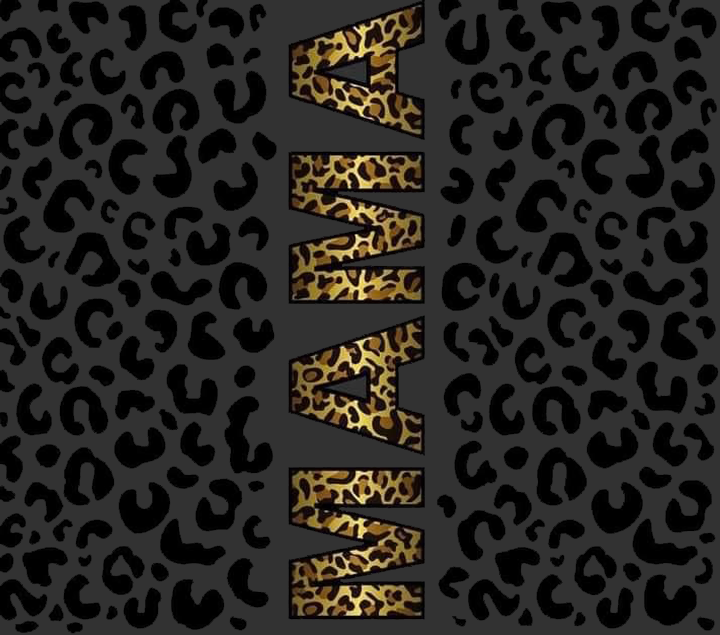 Mama and Cheetah Tumbler Wrap