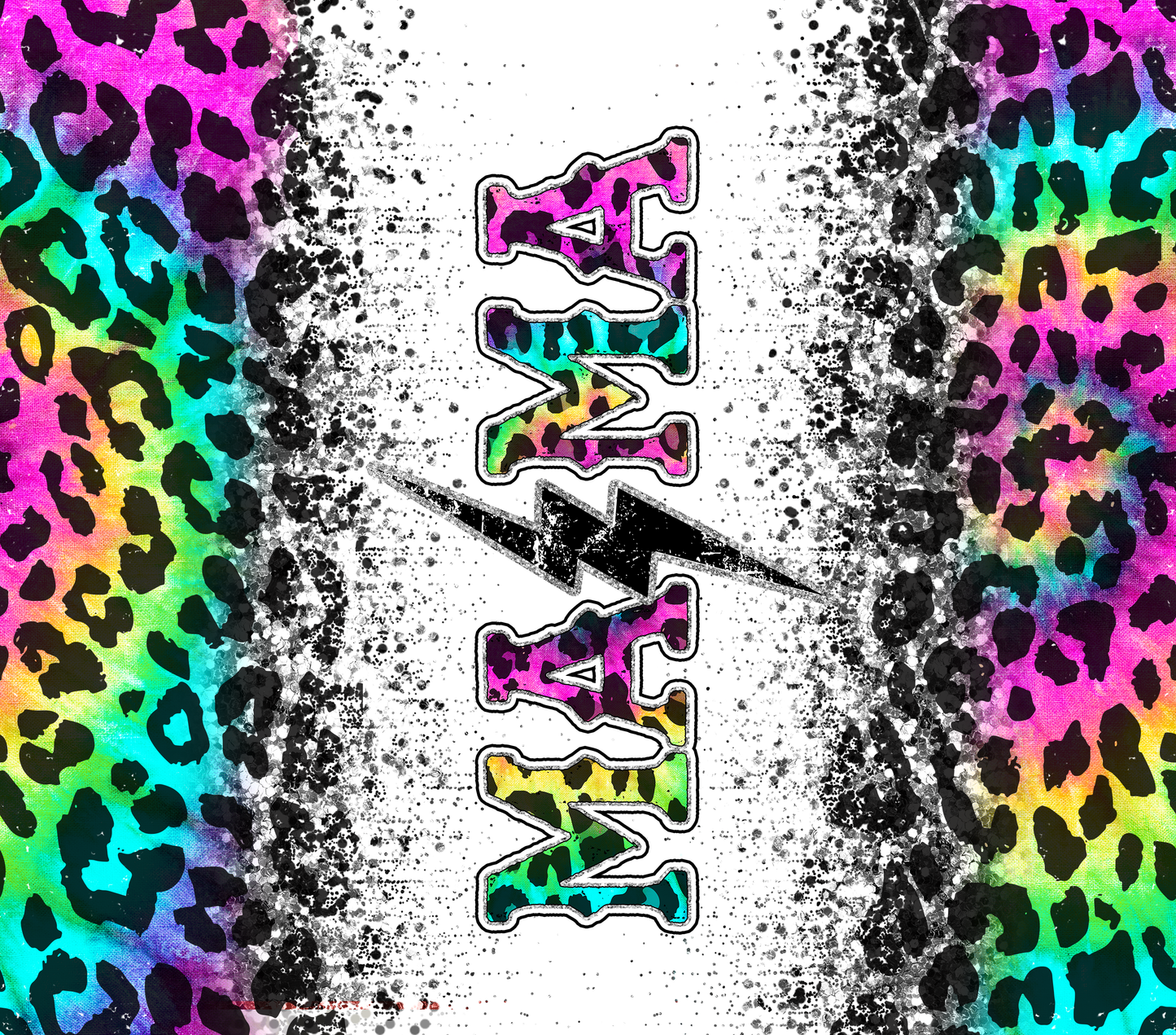 Mama Colorful Cheetah Tumbler Wrap