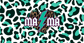 Mama Retro Cheetah Libbey Wrap