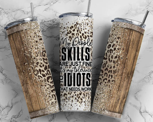 My People Skills Tumbler Wrap