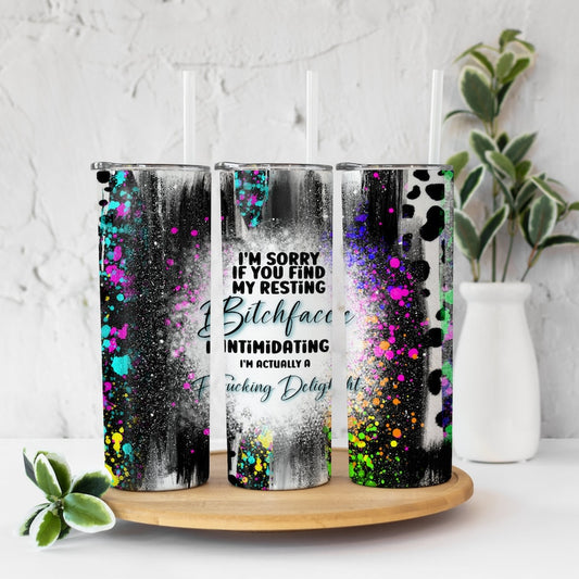 Resting Bitch Face Tumbler Wrap