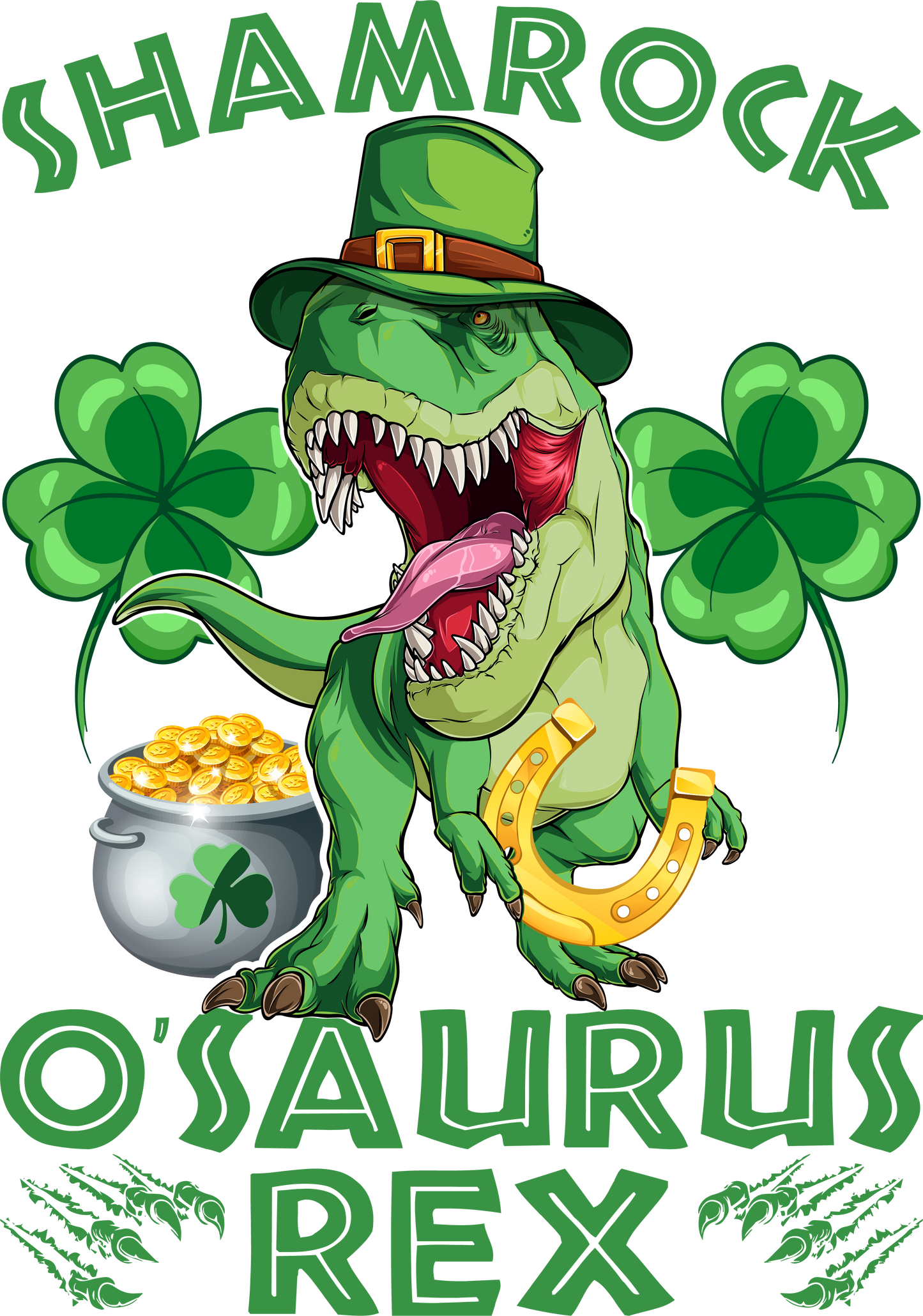 Shamrock O'Saurus Rex DTF