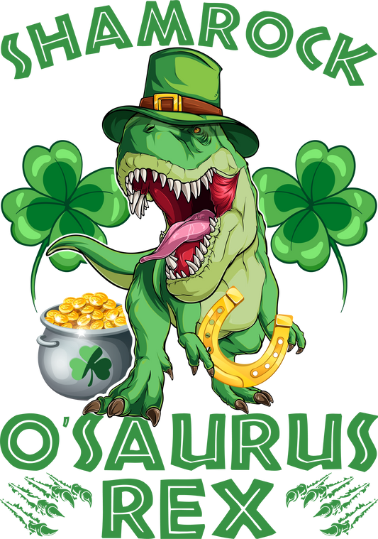 Shamrock O'Saurus Rex DTF
