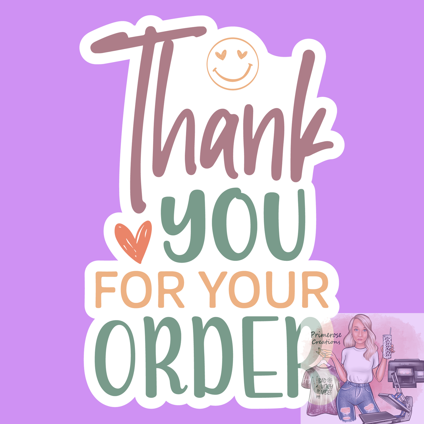 Thank You For Your Order Stickers