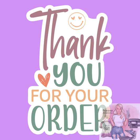 Thank You For Your Order Stickers