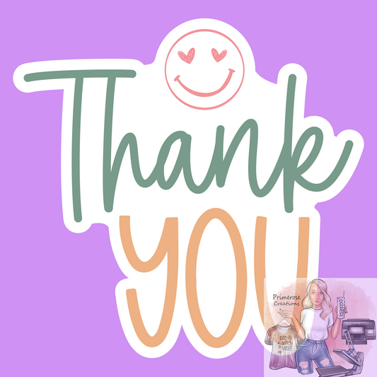 Thank You Smiley Stickers