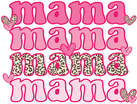 Mama Repeat Valentine DTF
