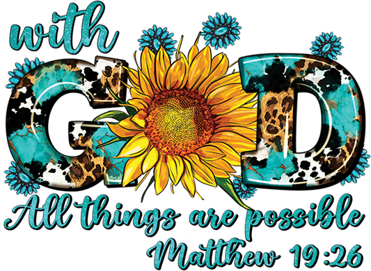 With God All Things Are Possible DTF