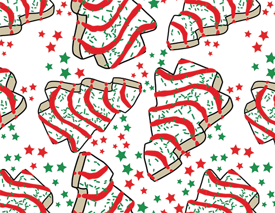 Christmas Tree Cake Sleeve DTF