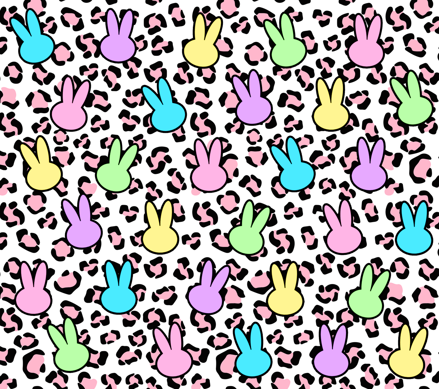 Colorful Peeps and Pink Cheetah Tumbler Wrap