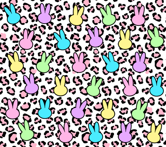 Colorful Peeps and Pink Cheetah Tumbler Wrap