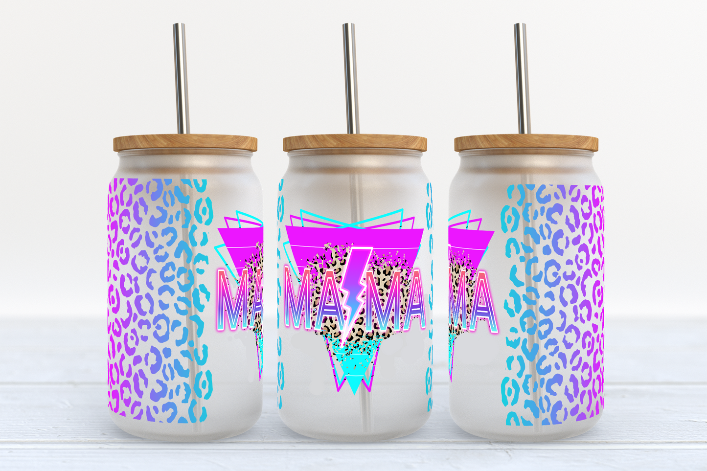 Mama Leopard Retro Libbey Wrap