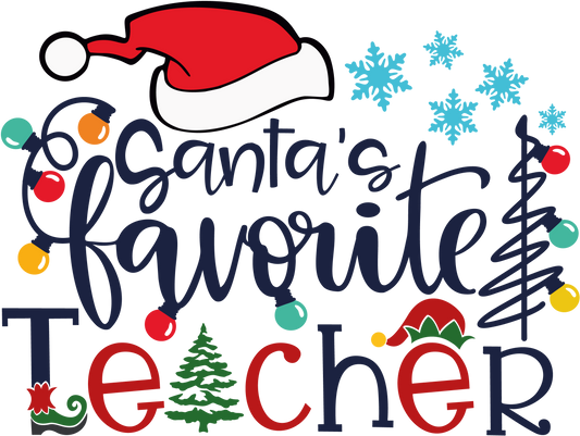 Santa's Favorite Teacher 1 DTF