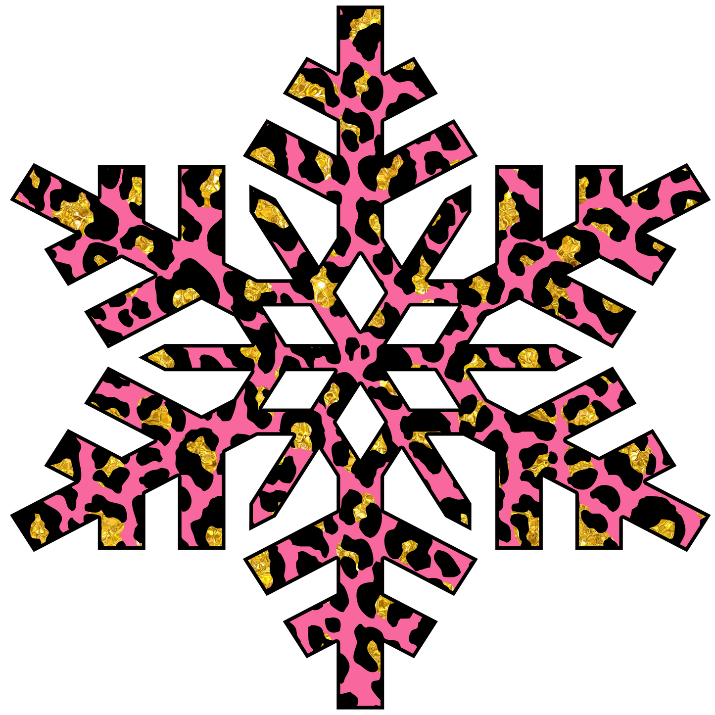 Snowflake Cheetah DTF