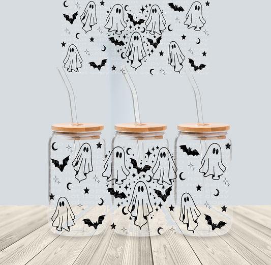 Ghostie Stars - 16oz UVDTF Wrap