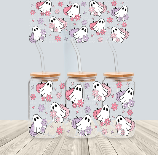 Pink Ghostie - 16oz UVDTF Wrap