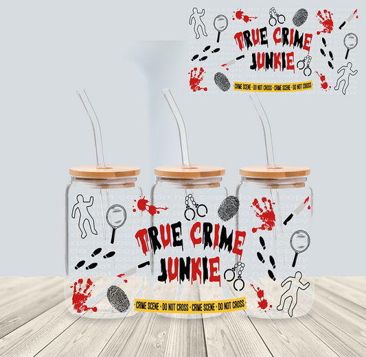 True Crime Junkie - 16oz UVDTF Wrap