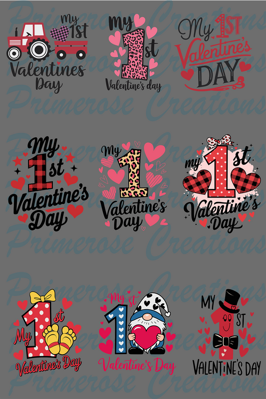 1st Valetine day- Pre Made Gang Sheet 24X36