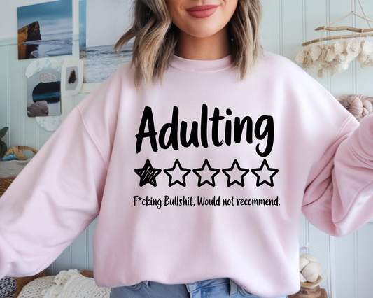 Adulting- Full Color-DTF Transfer-2-5 Business Days
