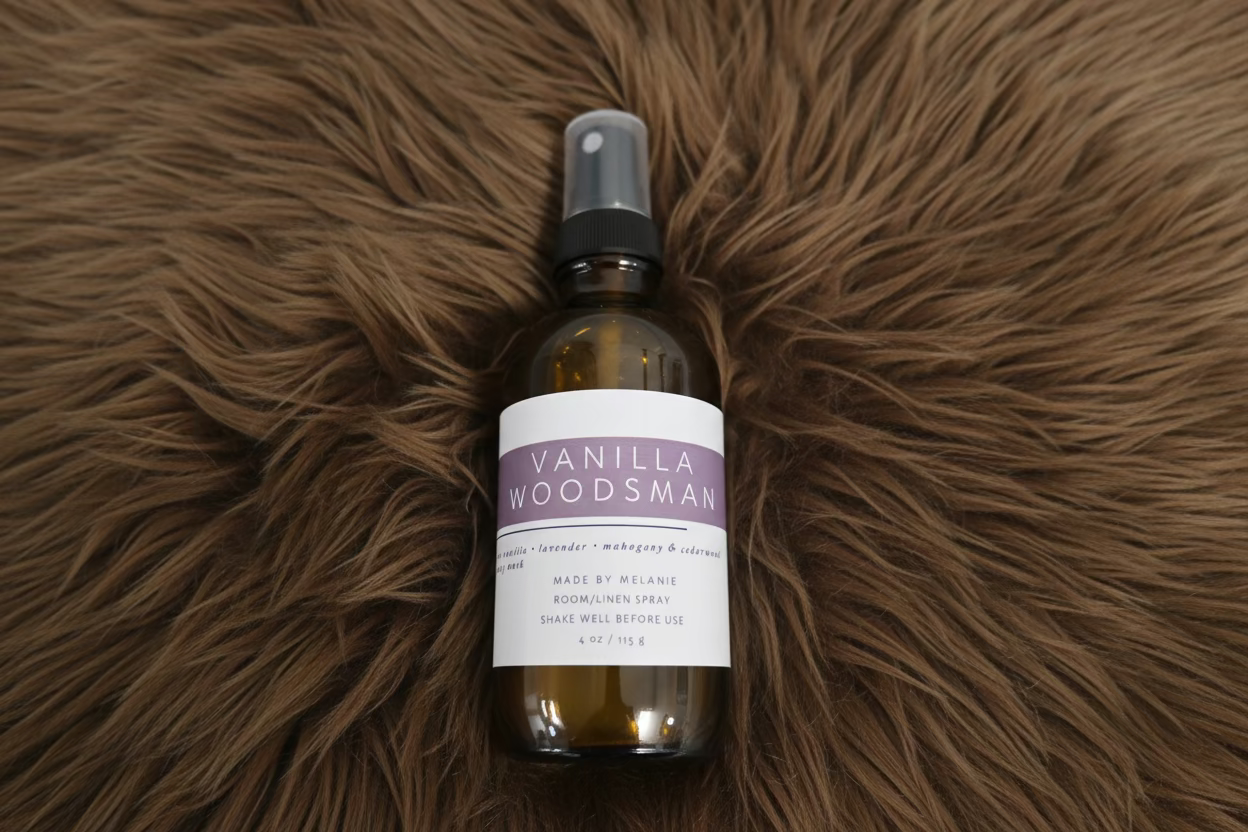 Vanilla Woodsman -Room Spray - Made by Melanie