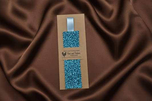 Blue Sparkle - Bookmark - Handmade
